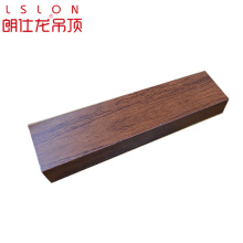 Beautiful aluminum metal wood strip baffle ceiling for hall